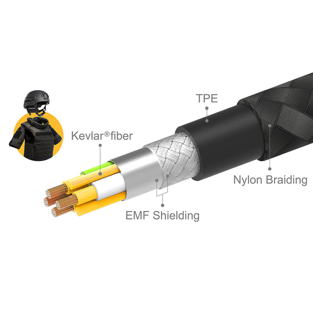 MFI認証 タフケーブル Lightning HALO BACK Super Cable 1.0m